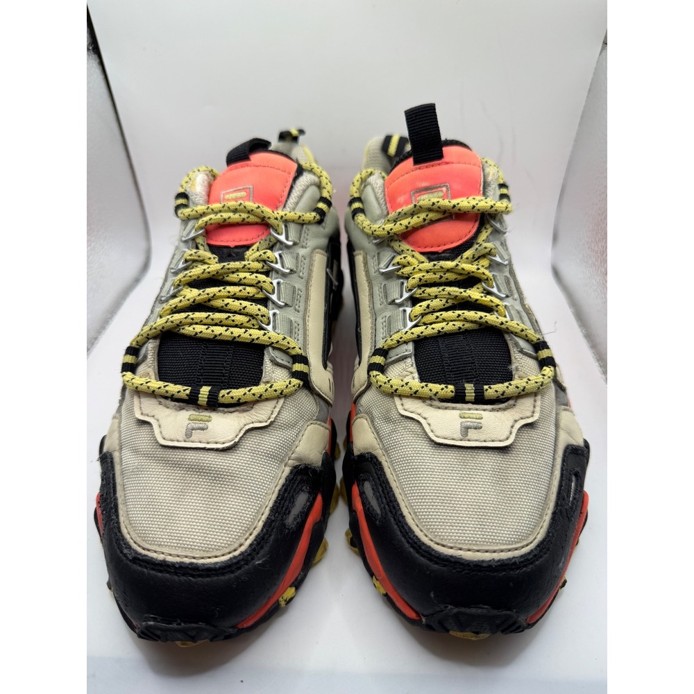 Fila Oakmont TR Mens Grey Orange Yellow Trail Sneakers 5JM00276-119